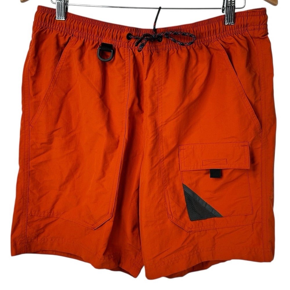 Eddie Bauer Floatilla Shorts Orange M NWT Quick Dry Classic Fit Outdoor Travel